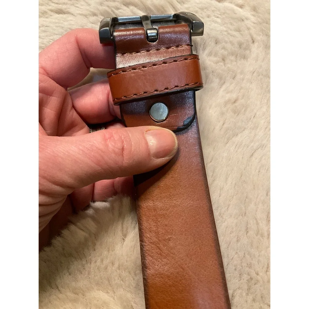 Tommy Hilfiger Belt Size‎ 36 Brown Leather Mens 1.5